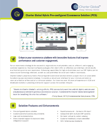 Hybris Pre-configured E-commerce Solution