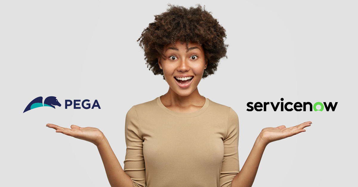 Pega vs ServiceNow BPM software comparison